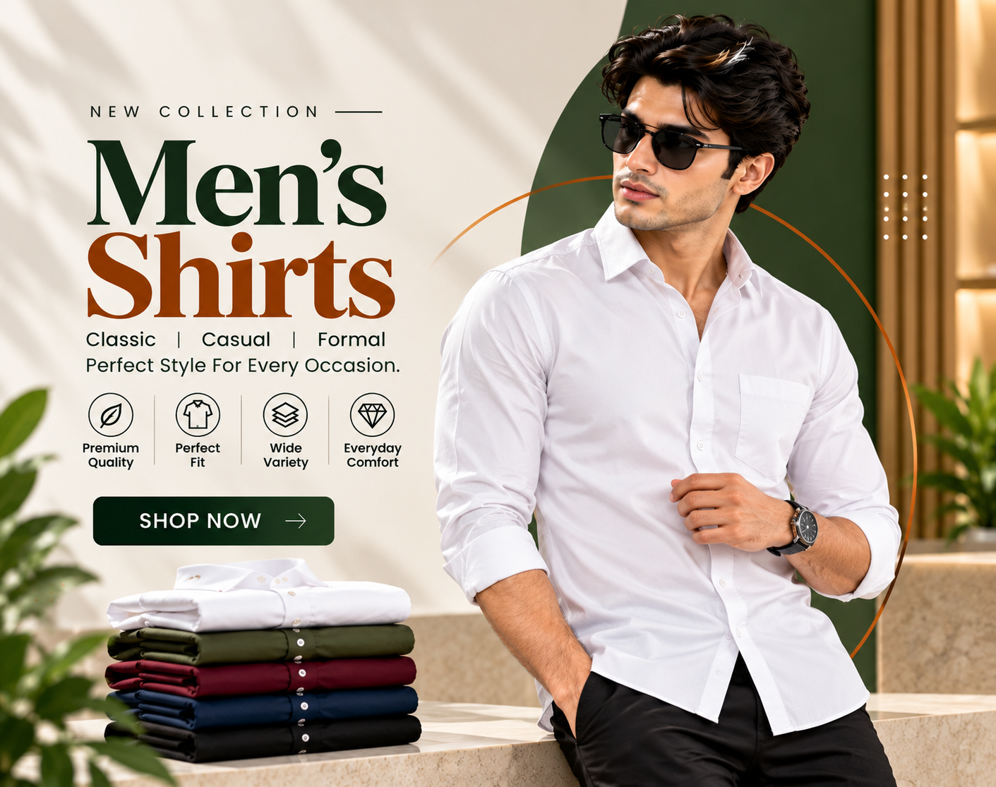 Premium Men’s Shirt Collection Banner